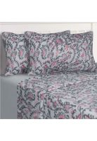 Sábanas Polar Estampada Ramas Diseño 1 1.5 Plazas