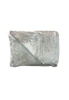 Frazada hotelera flannel fleece 2.5 plazas gris plata