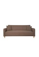 Sofa Cama 3 Cuerpos Ribe Color Chocolate