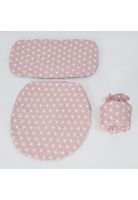 Set 4 Piezas Textil De Baño Microfibra Print Geo