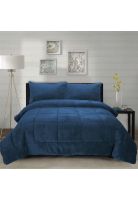 Cubrecama Coral Termico King Color Azulino