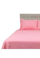 Cubrecama Microfibra Ultrasonic Liso King Rosado