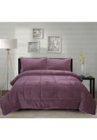 Cubrecama Coral Termico 2P Color Rosa Viejo