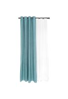 Set Cortinas 6P Corcovado 140X220 Cm Turquesa
