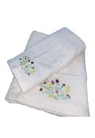 Set 2 Toallas Embrodery 500g Flowers D1