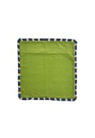 Funda de flecos velvet para cojín 50 x 50 cm verde