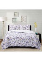 Cubrecama Micro Sherpa Hojas De Invierno King