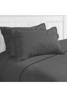 Sábanas Polar 1.5 Plazas Color Gris Acero