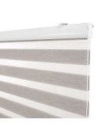 Cortina Duo Con Cenefa Premium 180X240Cm Color Gris Plata