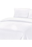 Sabanas Microfibra Liso 1.5 Plazas Blanco