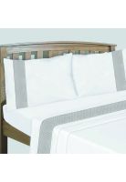 Sabanas Bordadas 144H Shine Collection  King Gris Marengo