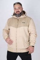 Plus Poleron Full Zipper Aura Beige Gangster