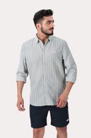 Camisa ML Fake Linho Garfield Beige