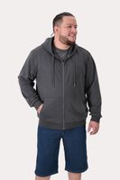 Plus Poleron Fullziper Fleece Loop Gris