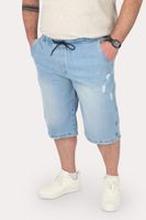 Plus Short Bermuda Denin Jeans Cuff Azul Gangster