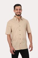 Camisa Mc Algodón Imbe Cafe Gangster