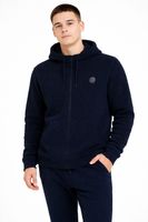 Polerón Full Zipper Fleece Shagy Azul Marino