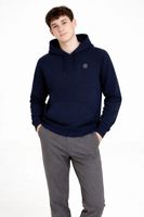 Polerón Hoodie Fleece Base Azul Marino