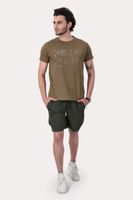 Polera Mc Basica Center Café Oscuro