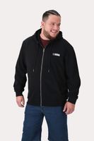 Plus Poleron Fullziper Fleece Logan Negro