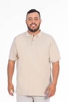 Plus Polera Cuello Textura Temple Beige