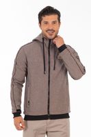 Chaqueta Full Zipper Crag Café Mezcla Gangster