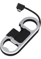 Llavero Multifuncion Con Cable Micro Usb Dusted Negro