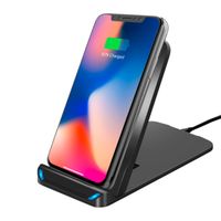 Cargador Inalambrico Plegable 10w Negro Dusted