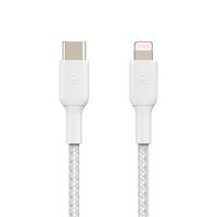 Cable trenzado USB-C a Lightning BOOST CHARGE Blanco