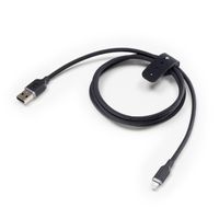 Cable USB-A a Lightning 1.0 Mt trenzado Mophie negro