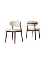 Pack 2 Sillas de Comedor Madera Café Family By LuBabycas