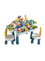 Mesa de Bloques 342 Piezas Y 2 Sillas By LuBabyacs