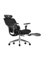 Silla De Escritorio Reclinable Con Reposapies E16 Negra