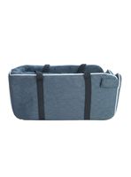 Bolso De Asiento Mascotas Portatil Transportador 2 En 1 Azul