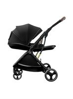 Coche De Paseo Modo Apego Y Panorámico Negro Lubabycas