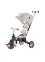 Triciclo De Paseo 360° Y Balance 6 En 1 Plegable Blanco