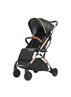 Coche De Paseo Aluminio Con Accesorios LuBabycas Negro