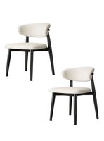 Pack 2 Sillas de Comedor Madera Negro Family By LuBabycas