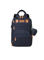 Mochila Maternal Con Monedero Y Colgador Lubabycas Azul