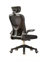 Silla De Escritorio 360° Kikka Con Apoyacabeza Negra