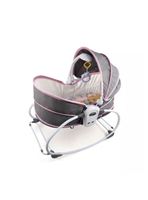 Cuna Moisés 5 En 1 Con Vibración Mosquitero Lubabycas Rosada