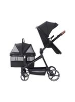 Coche De Bebé Y Mascota 2 En 1 Mix Negro By LuBabycas