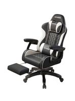 Silla Gamer Ergonómica Reclinable Con Reposapies Negra
