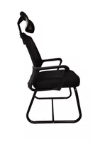 Silla De Escritorio Oficina Con Reposacabezas Polar Negra