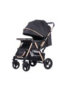 Coche de Paseo Reversible Rubik Negro LuBabycas