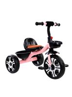 Triciclo Infantil Con Canastos 5 Años Unix Rosado LuBabycas