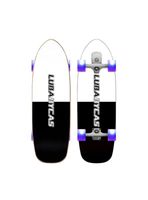 Skate Patineta De Madera Con Luces Freestyle Negra LuBabycas