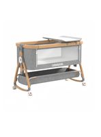 Cuna Colecho Mecedora 3 En 1 LuBabycas Gris