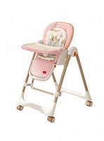 Silla De Comer Columpio 2 En 1 LuBabycas Rosada