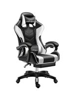 Silla Gamer Reclinable Con Reposa Pies Blanca LuBabycas